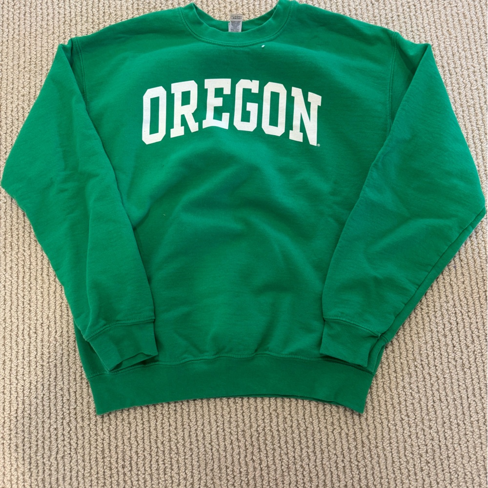 Men’s Green Oregon Athletic Creneck